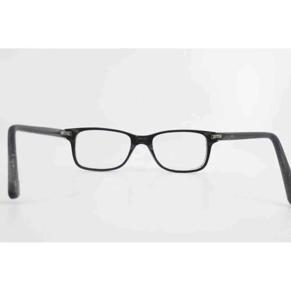 KP6162 Black Rectangular Eyeglass Frames 47-17 Full Rim Classic Style Eyewear